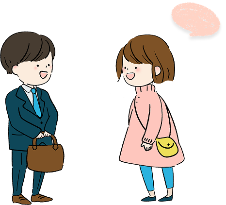 住み心地を話すガイドさんとスタッフ